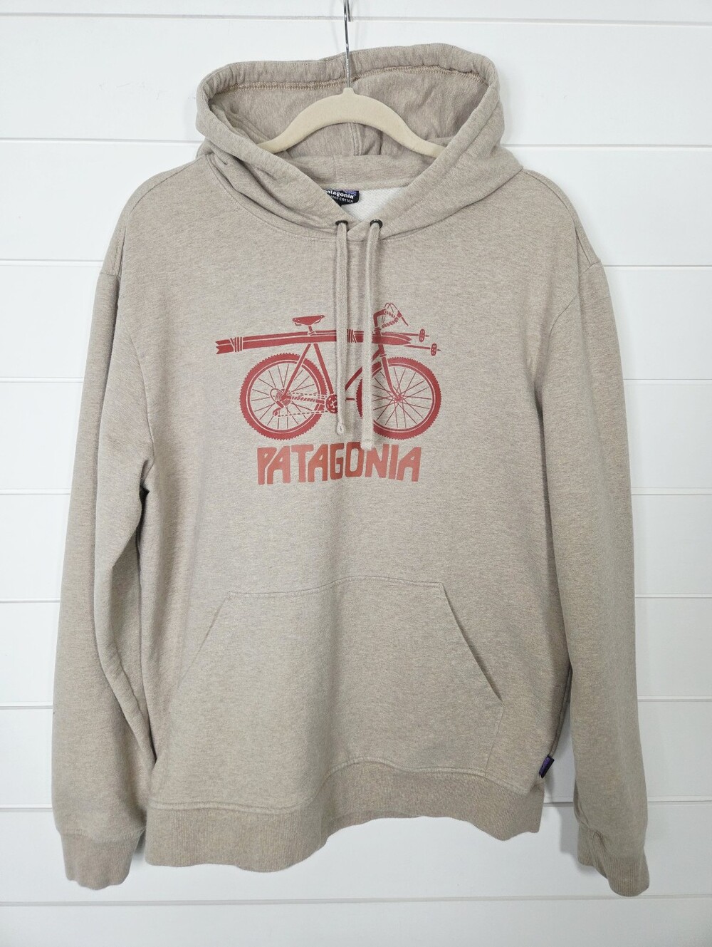 Patagonia Organic Cotton Blend Snow Cycle Midweight Hoody - Men's Size M